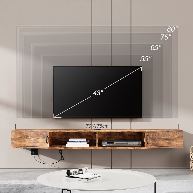 Floating Tv Stand For Tvs Up To 85